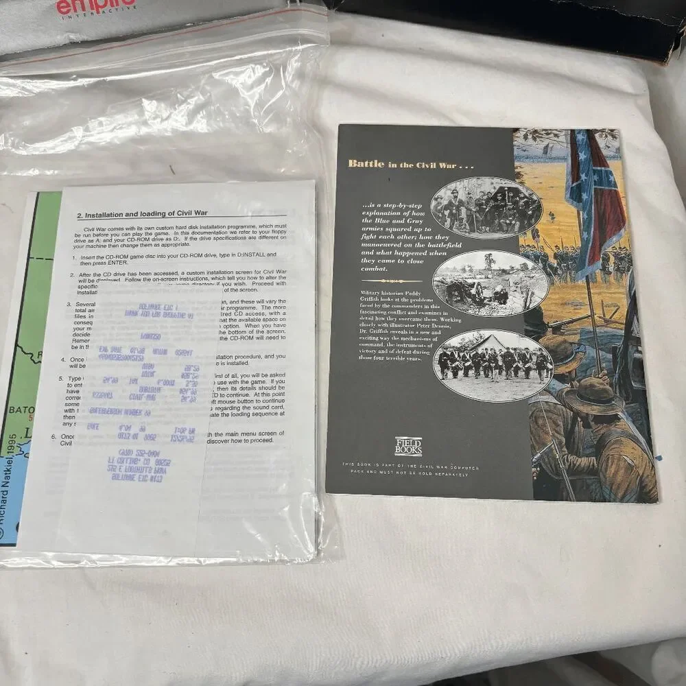 VINTAGE 90s BIG BOX PC Game -‎ The Civil War - Empire Interactive